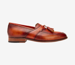 Burgundy + Sand Mirror Glossed Dual Tone  Oxfords
